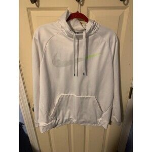 Nike Dri Fit White Hoodie Size Large